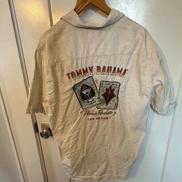 Tommy Bahama Men's Large Las Vegas Poker Short Sleeve Shirt - Picture 1 of 4